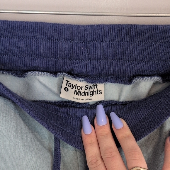 Taylor Swift Midnights blue-green and purple Sweatpants - Picture 2 of 3